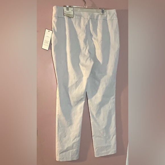 NWT Dana Buchman slimming Classic straight trouser pants Classic Tan Pants Small - Picture 5 of 9